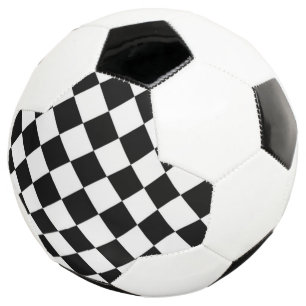 Bola De Futebol Checkerboard preto branco