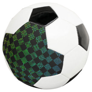 Bola De Futebol Checkered Moire por Kenneth Yoncich