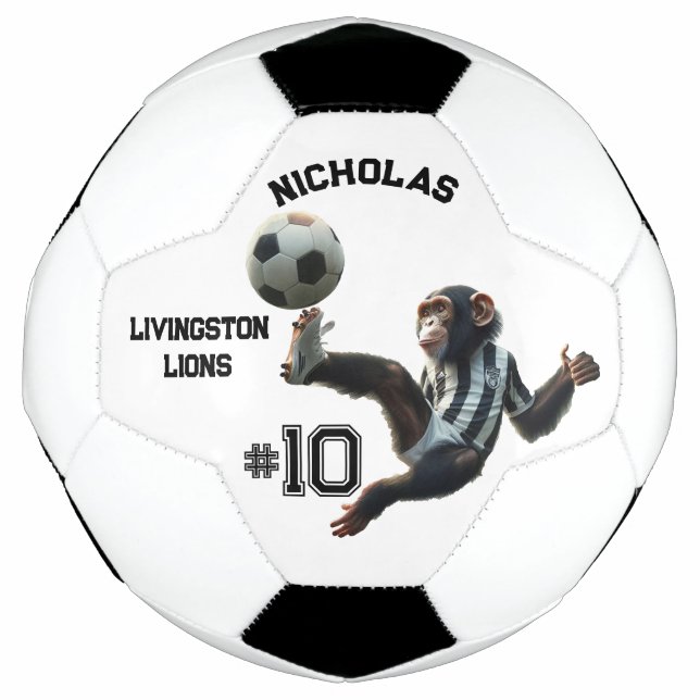 Bola De Futebol Chimp Personalizado (Frente)