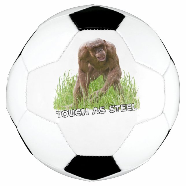 Bola De Futebol Chimp Sem Cabelo Duro Como Aço (Frente)