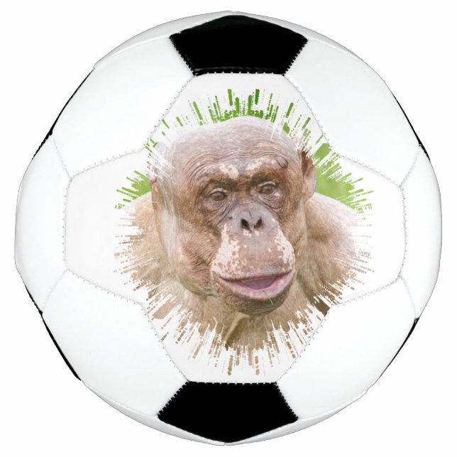 Bola De Futebol Chimpanzé sem Cabelos (Frente)