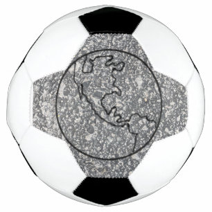 Bola De Futebol Cinza da Terra Texturizada Esfera de Imagens