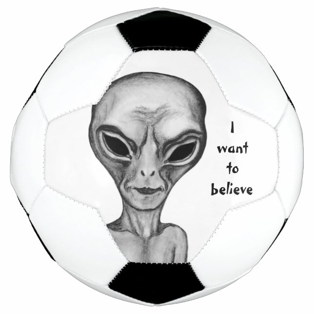 Bola De Futebol Cinza, quero acreditar (Frente)