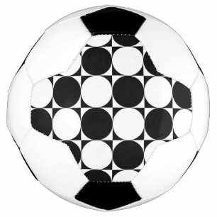 BOLA DE FUTEBOL CÍRCULOS PRETOS E BRANCOS