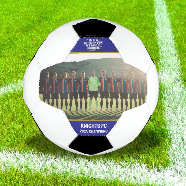 Bola De Futebol Citação Inspirativa de Equipe Moderna de Manutençã (Criador carregado)