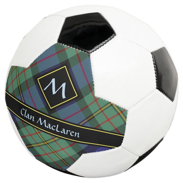 Bola De Futebol Clan MacLaren Tartan Soccer Ball (Três quartos)