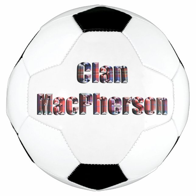 Bola De Futebol Clan Macpherson Tartan Name, Soccerball (Frente)