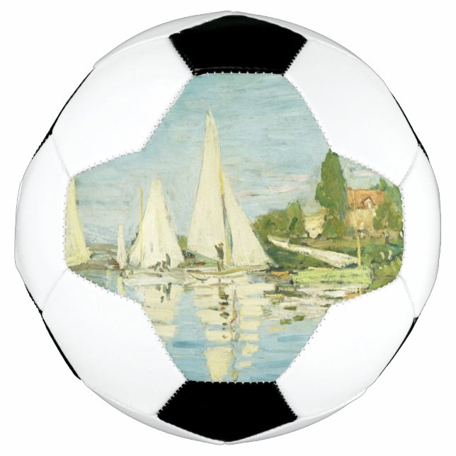 Bola De Futebol Claude Monet. Regattas em Argenteuil (Frente)