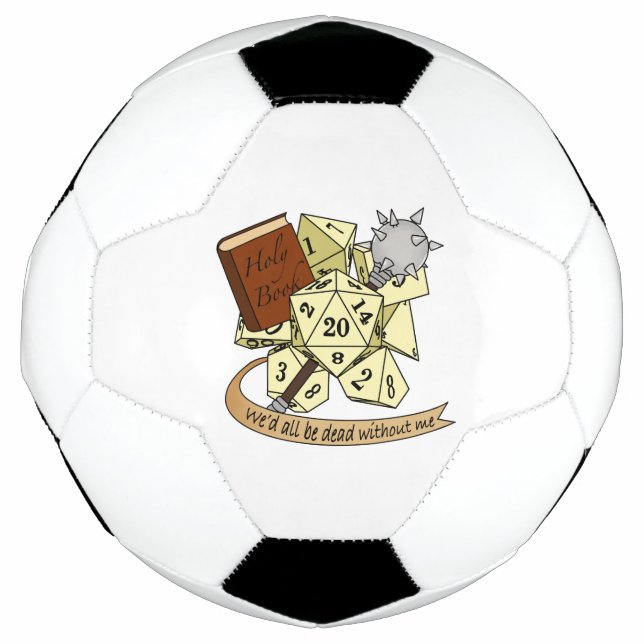 Bola De Futebol Cleric Dice Design (Frente)