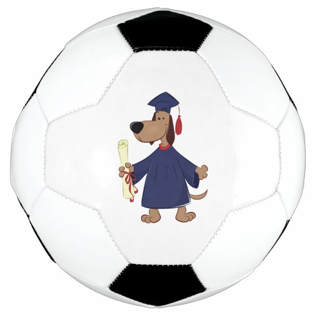 Bola De Futebol Clipe de cães para graduação (Frente)
