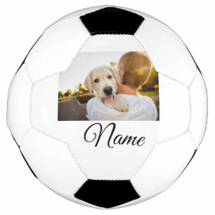 Bola De Futebol Cobertor personalizado com foto de animal colorido