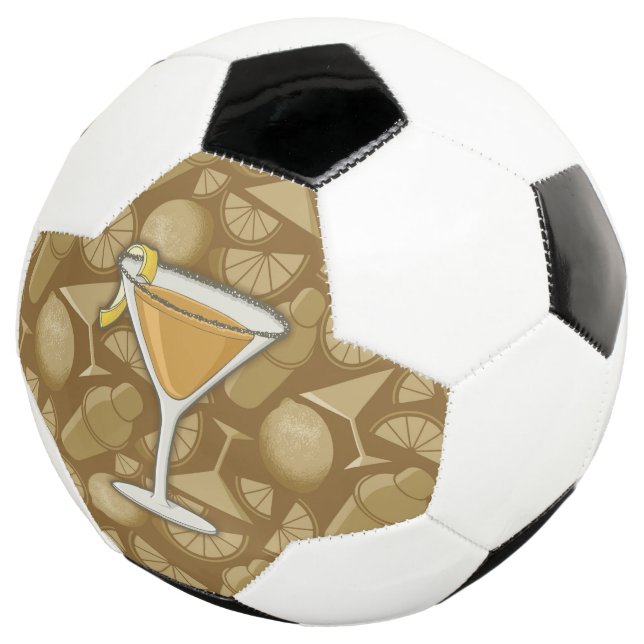 Bola De Futebol cocktail Sidecar (Três quartos)