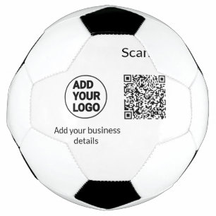 Bola De Futebol Código QR minimalista simples adicionar logotipo n
