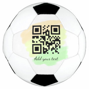 Bola De Futebol código QR personalizado simples adicione o seu nom