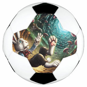 Bola De Futebol Coelhinho Pânico Caindo No Buraco Do Coelho