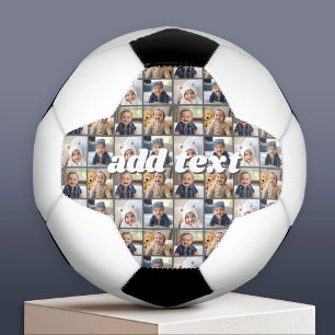 Bola De Futebol Colagem de Fotografias Duplicada em Toda a Cor de 