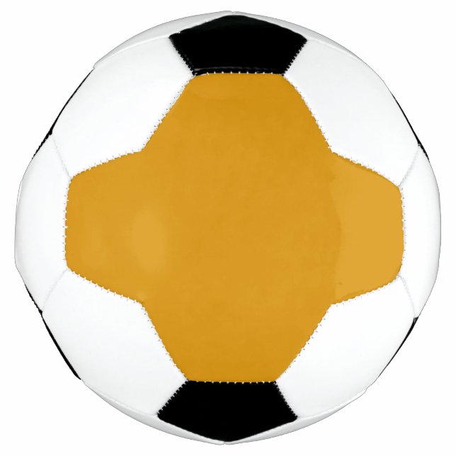 Bola De Futebol Colheita de Cor Sólida Dourada | Clássico | Elegan (Frente)