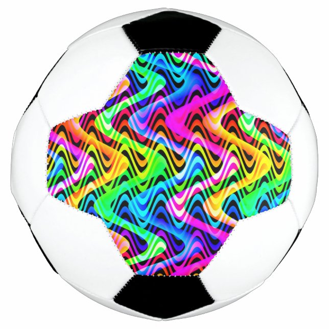 Bola De Futebol colorful weaves (Frente)