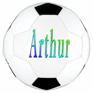 Bola De Futebol Colorida Arthur Name, Soccerball
