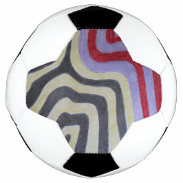 Bola De Futebol Coloured Waves Soccer Ball