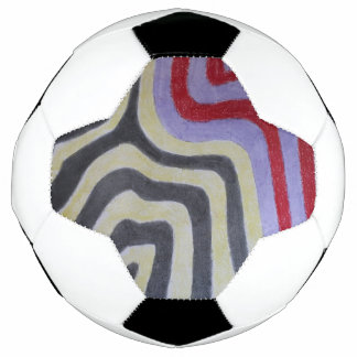 Bola De Futebol Coloured Waves Soccer Ball