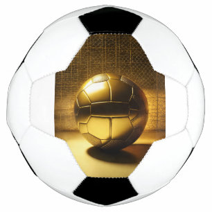 Bola de futebol com "Design de Ouro radiante".