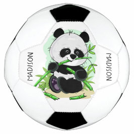 Bola de futebol com nome personalizado de Panda