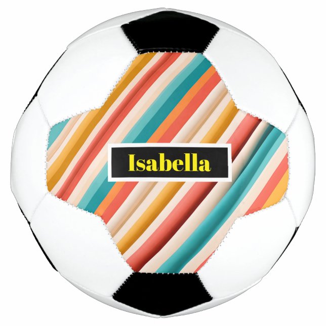 Bola de Futebol com Strike Retro Personalizada | C (Frente)