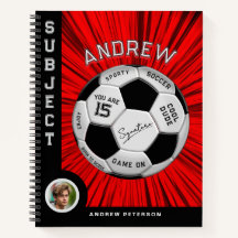 Bola de Futebol com Texto Personalizado Vermelho A