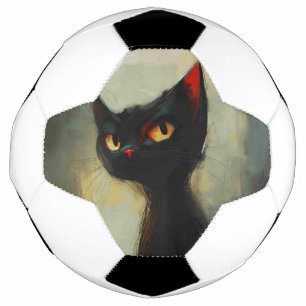 Bola De Futebol Conhecendo o Gato Ninja Preto