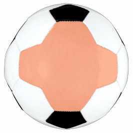 Bola De Futebol Cor Sólida do Salmão do Pastel Clássico e Elegante