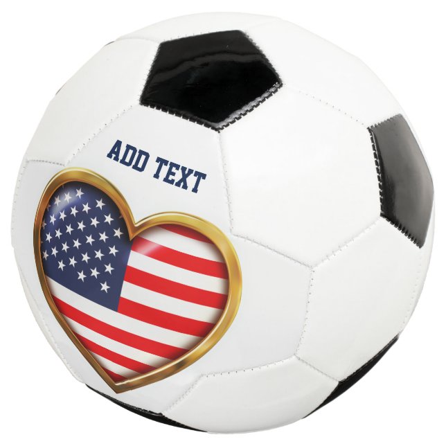 Bola De Futebol Coração Americano (Três quartos)