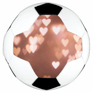 BOLA DE FUTEBOL CORAÇÃO DO DIA DO NAMORADOS DE PINK