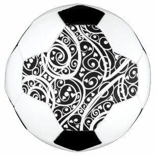 Bola De Futebol Corações brancos negros e bonitos adoram design 