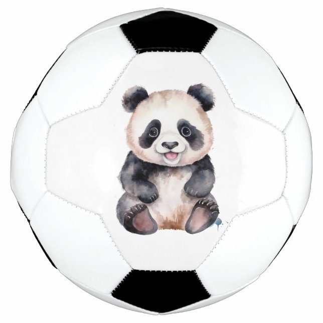 Bola De Futebol Cores-d'água de panda (Frente)