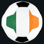 Bola De Futebol Cores irlandesas<br><div class="desc">Colunas irlandesas por Designs de Tema da Equipe do Zarya Parx Studio</div>