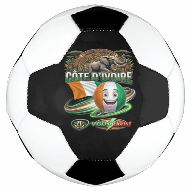 Bola De Futebol Costa do Marfim-GBall (Frente)