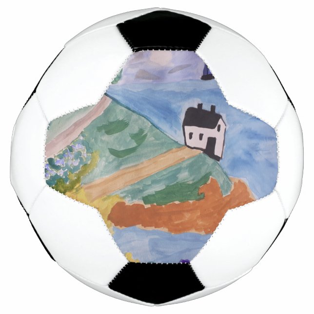 Bola De Futebol Costa e Flores de Verão (Frente)