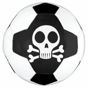 Bola De Futebol crânio assustador sobre fundo negro