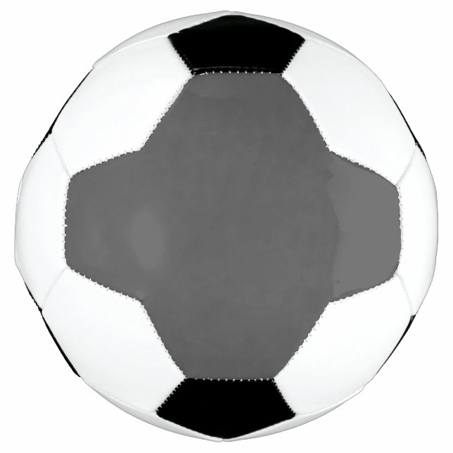 Bola De Futebol Create Your Own dark gray Custom Design (Frente)
