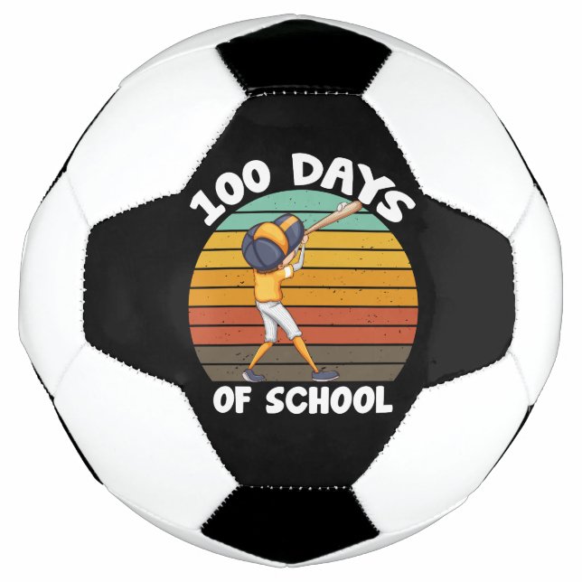 Bola De Futebol Crianças 100 Dias De Meninos Escolares 100 Dias De (Frente)