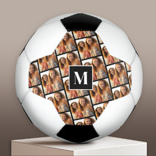 Bola De Futebol Criar uma Colagem de Fotos Personalizada - 1 Monog