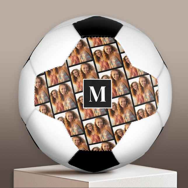 Bola De Futebol Criar uma Colagem de Fotos Personalizada - 1 Monog (Custom Soccer Ball)
