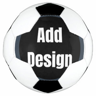 Bola De Futebol Crie seu próprio personalizado azul cinza escuro