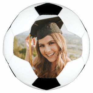 Bola De Futebol Crie Sua Própria Foto Personalizada de Graduado
