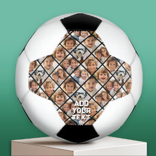Bola De Futebol Crie uma Colagem de 8 Fotos Personalizada - Format