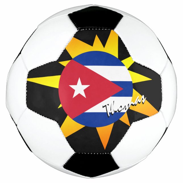 Bola De Futebol Cuba Futebol e Bandeira Cubana / BANG (Frente)