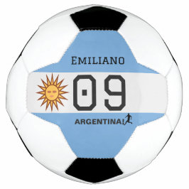 Bola De Futebol Custom Albiceleste Sun Flag Athlete Graphic