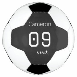 Bola De Futebol Custom Minimalist American Athlete Monochromatic