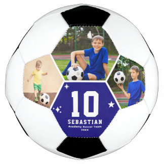 Bola De Futebol Custom Soccer Team Player Photos and Text